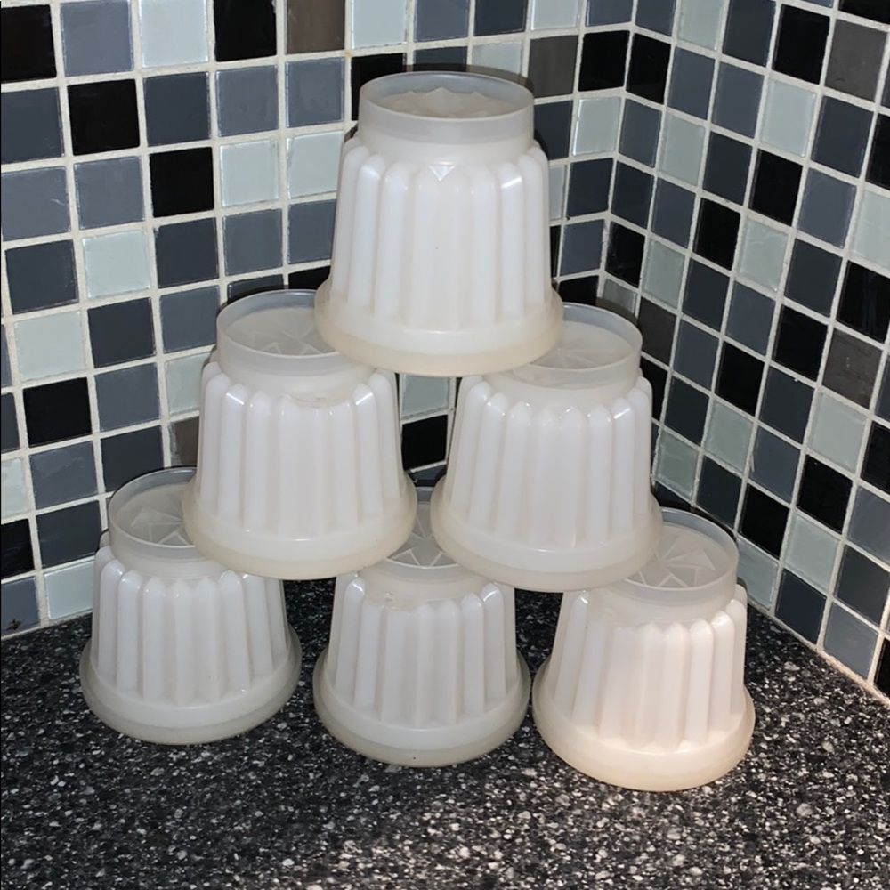 6 pc vintage Tupperware Jell-O molds